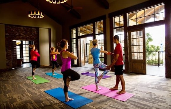 Yoga Class in Sweetwater Clubhouse