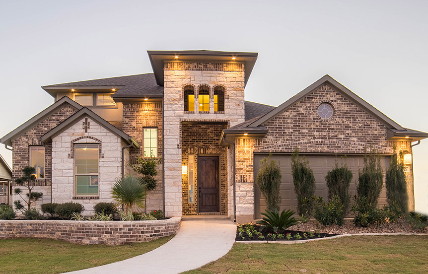 Gibson New Home Plan by Chesmar Homes in Sweetwater Austin, TX