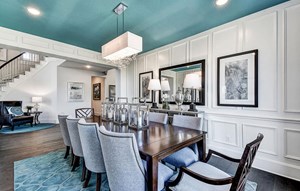 Westin Homes Model Home Dining Room in Sweetwater, Austin TX