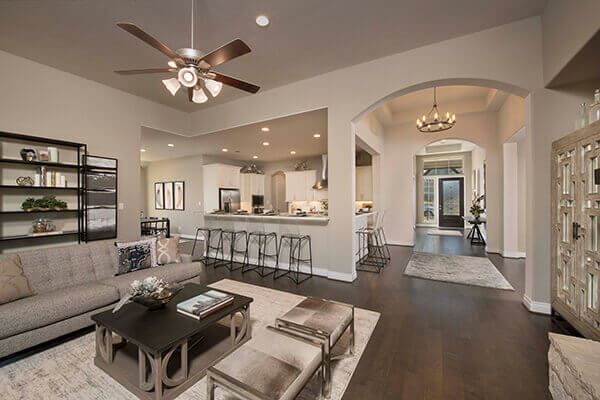Perry Homes Model Home Interior in Sweetwater Austin, TX