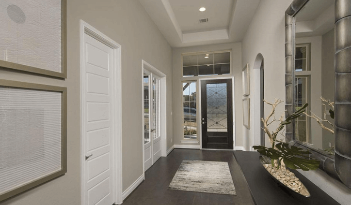 Nelson model home entry by Pulte Homes in Sweetwater Austin