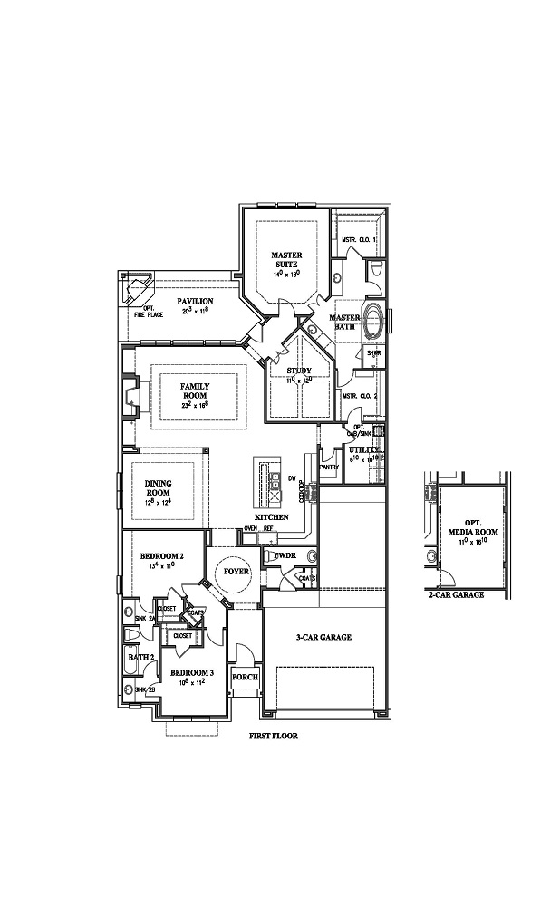Piedmont II Home Plan by Westin Homes in Sweetwater Austin, TX