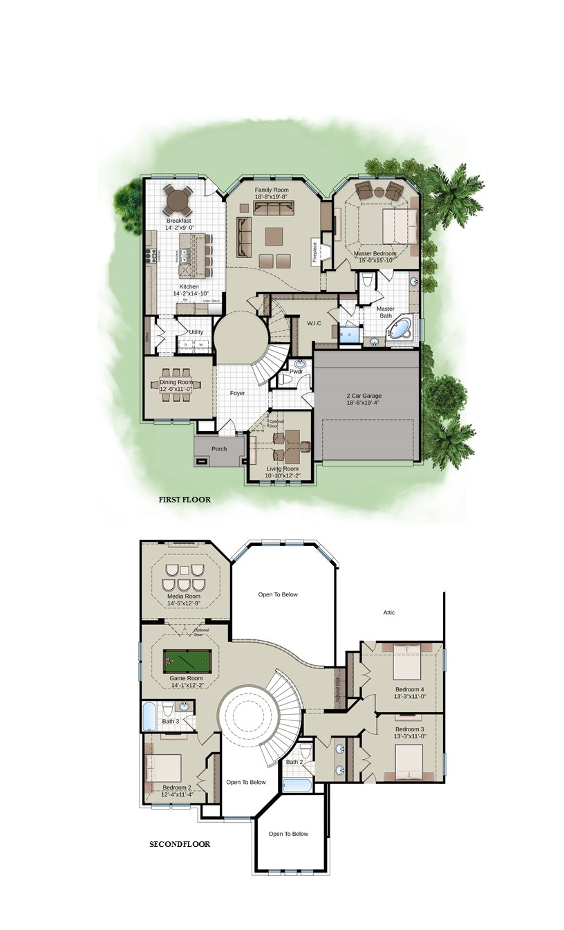 Bellagio II New Home Plan by Westin Homes in Sweetwater 