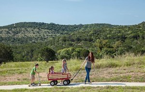 Paved walking trails in Sweetwater community Austin, TX