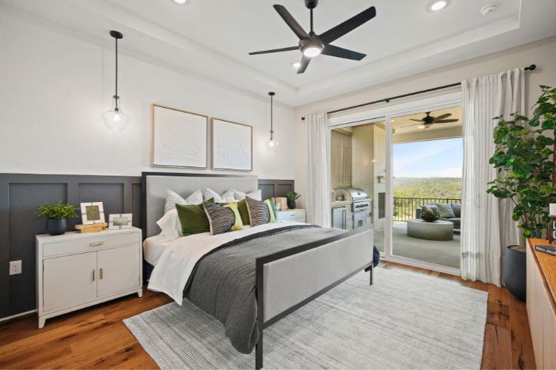 Newmark Homes Model Gallery Primary Bed Room in Sweetwater