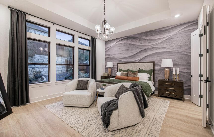 Chesmar Kimberly Model Primary Bedroom in Sweetwater