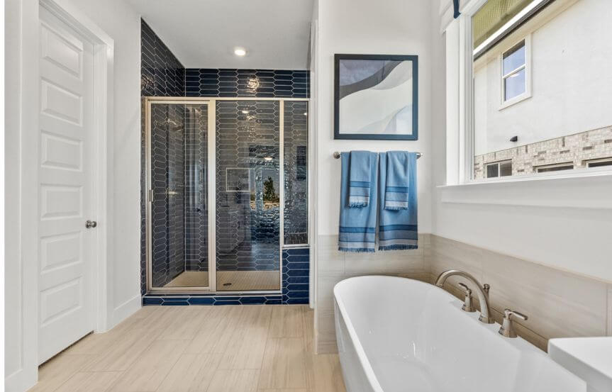 Chesmar Homes Plan Mia Primary Bath in Sweetwater