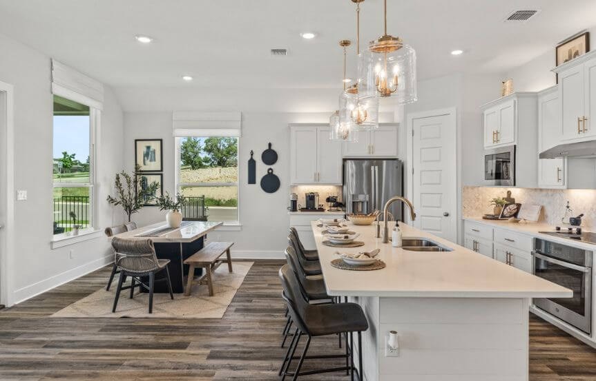 Chesmar Homes Plan Mia Kitchen and Dining in Sweetwater