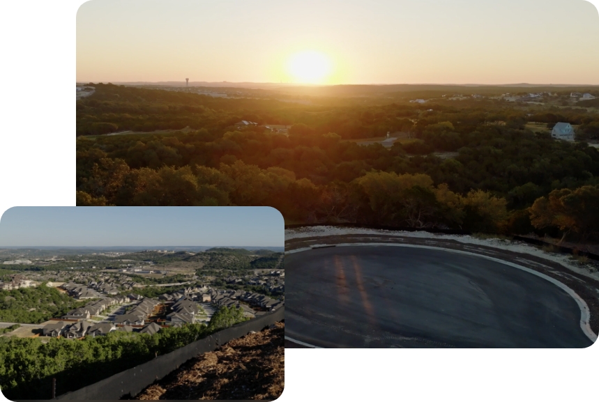 Vista Ridge neighborhood collage in Sweetwater community Austin, TX